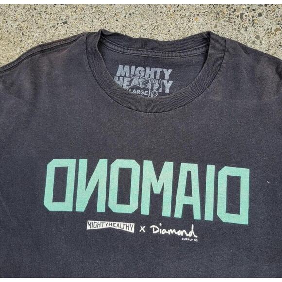 Y2k Diamond Supply Co. x Mighty Healthy T SShirt Black Large Streetwear Skater - Picture 2 of 4